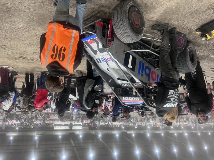 Buddy Kofoid finished second in Saturday's final race of the Chili Bowl in Tulsa. Photo courtesy Victoria Beaver.